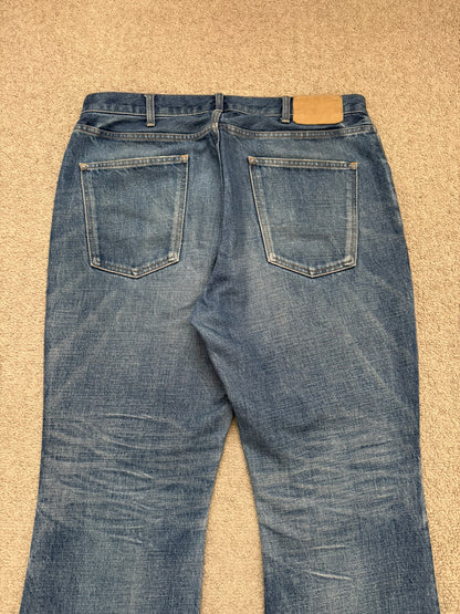 FW22 Celine by Hedi Slimane Dylan Dark Union Wash Flared Denim Jeans