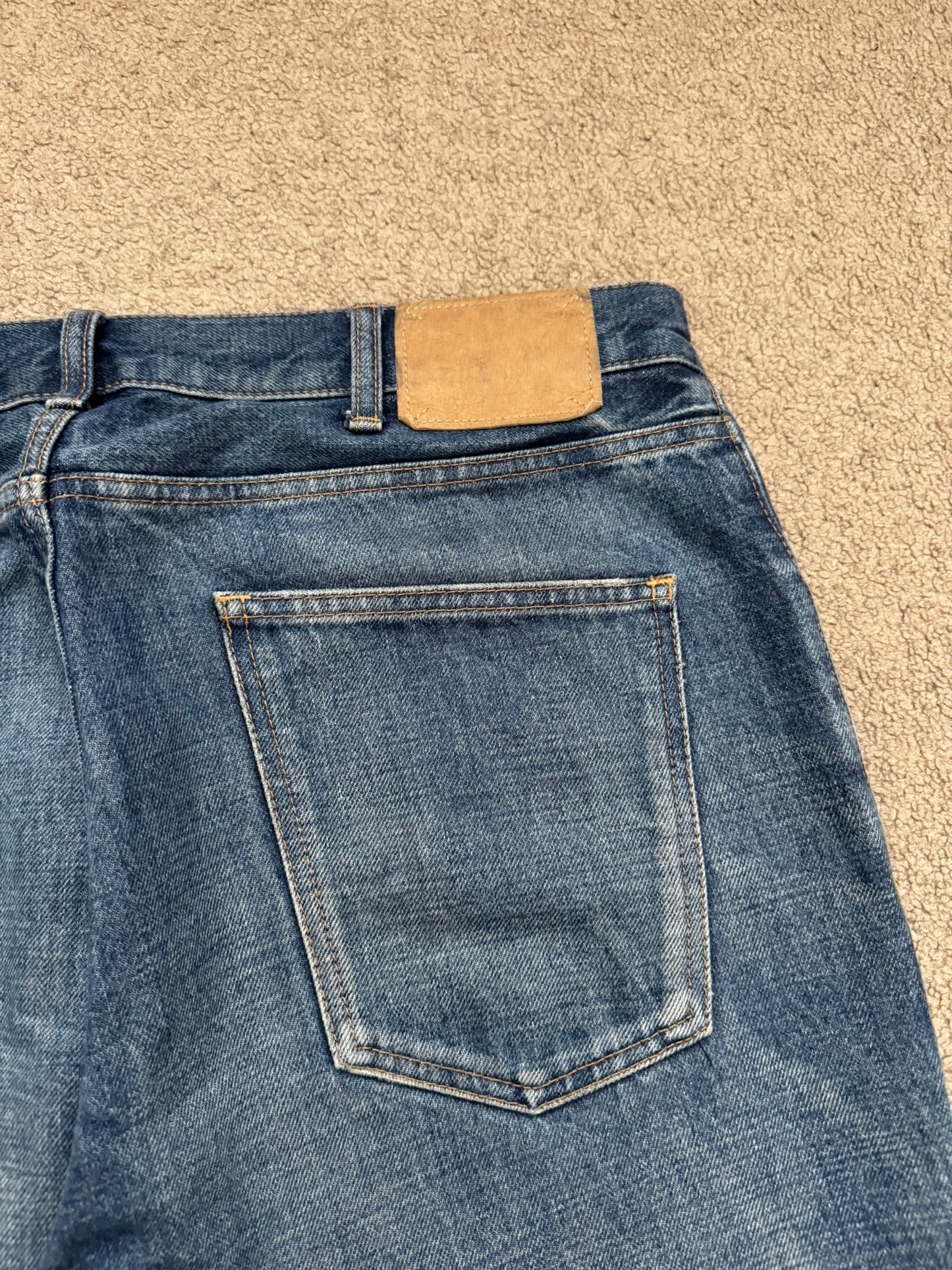 FW22 Celine by Hedi Slimane Dylan Dark Union Wash Flared Denim Jeans