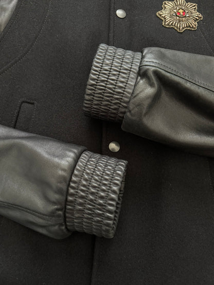AW10 Balmain by Christophe Decarnin Embellished Varsity Bomber Jacket