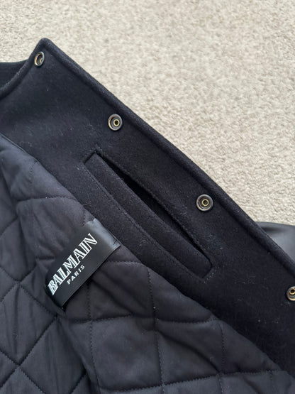 AW10 Balmain by Christophe Decarnin Embellished Varsity Bomber Jacket