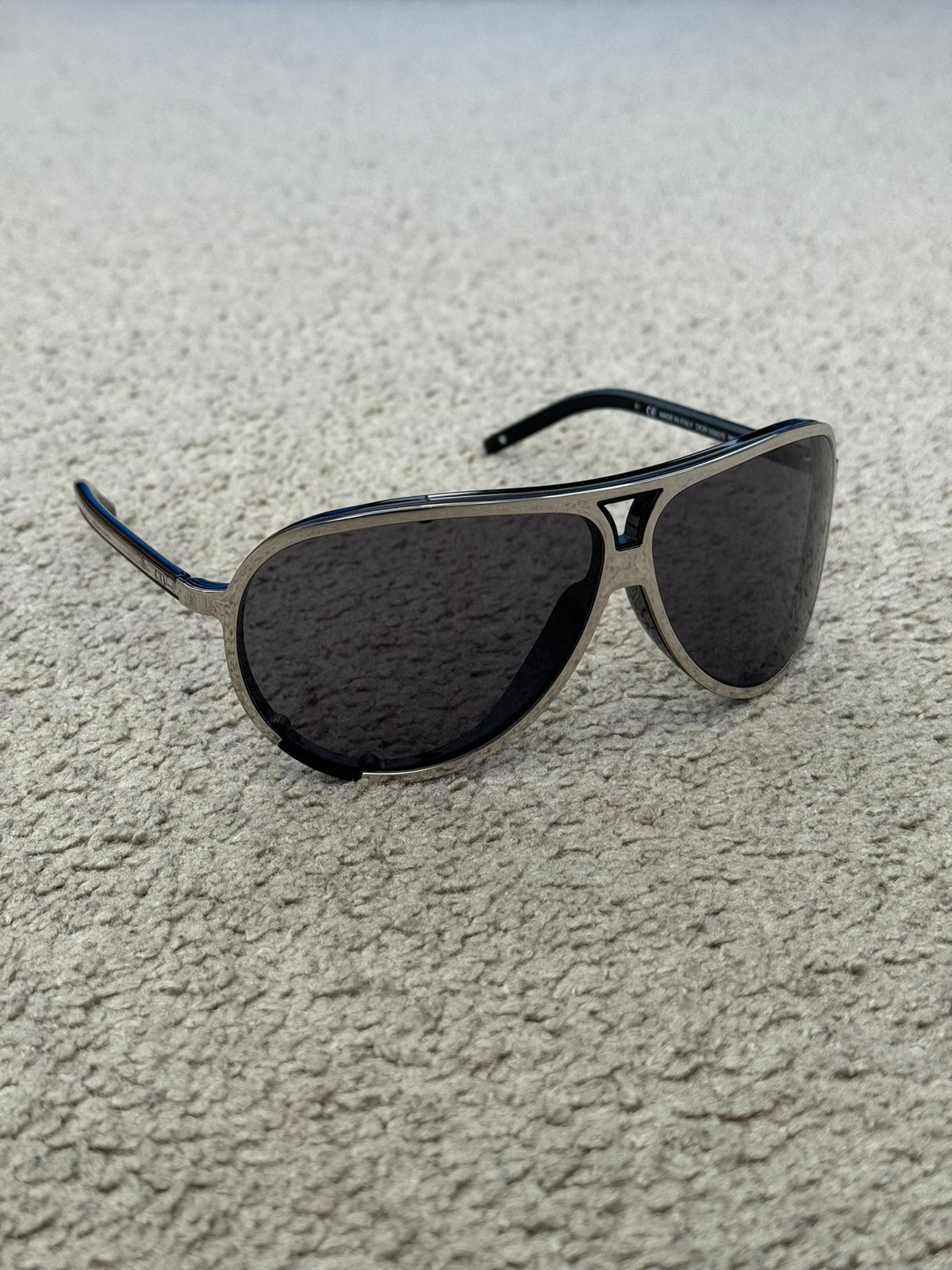 Dior Homme by Kris Van Assche 0092/S Silver Aviator Sunglasses