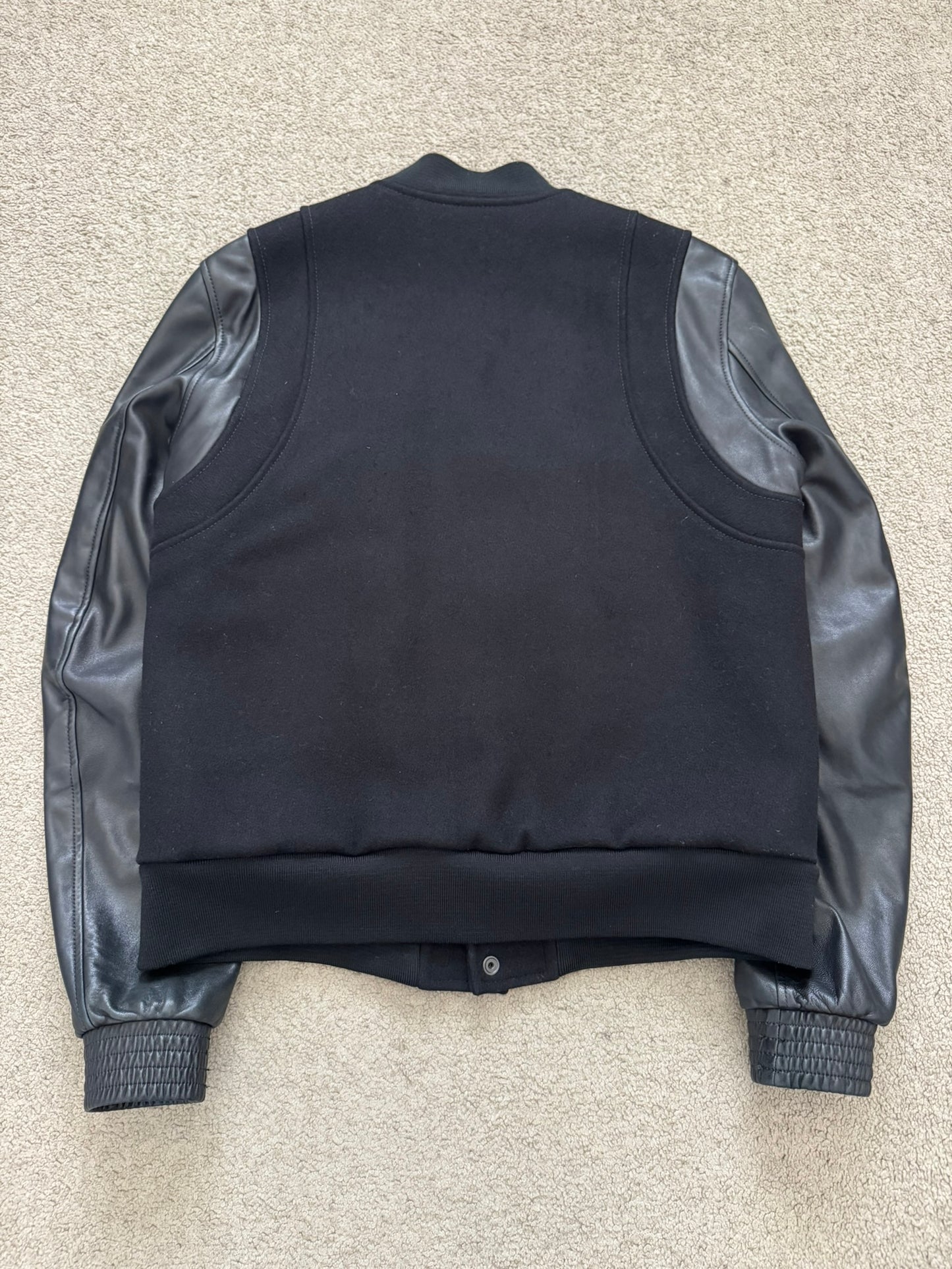 AW10 Balmain by Christophe Decarnin Embellished Varsity Bomber Jacket