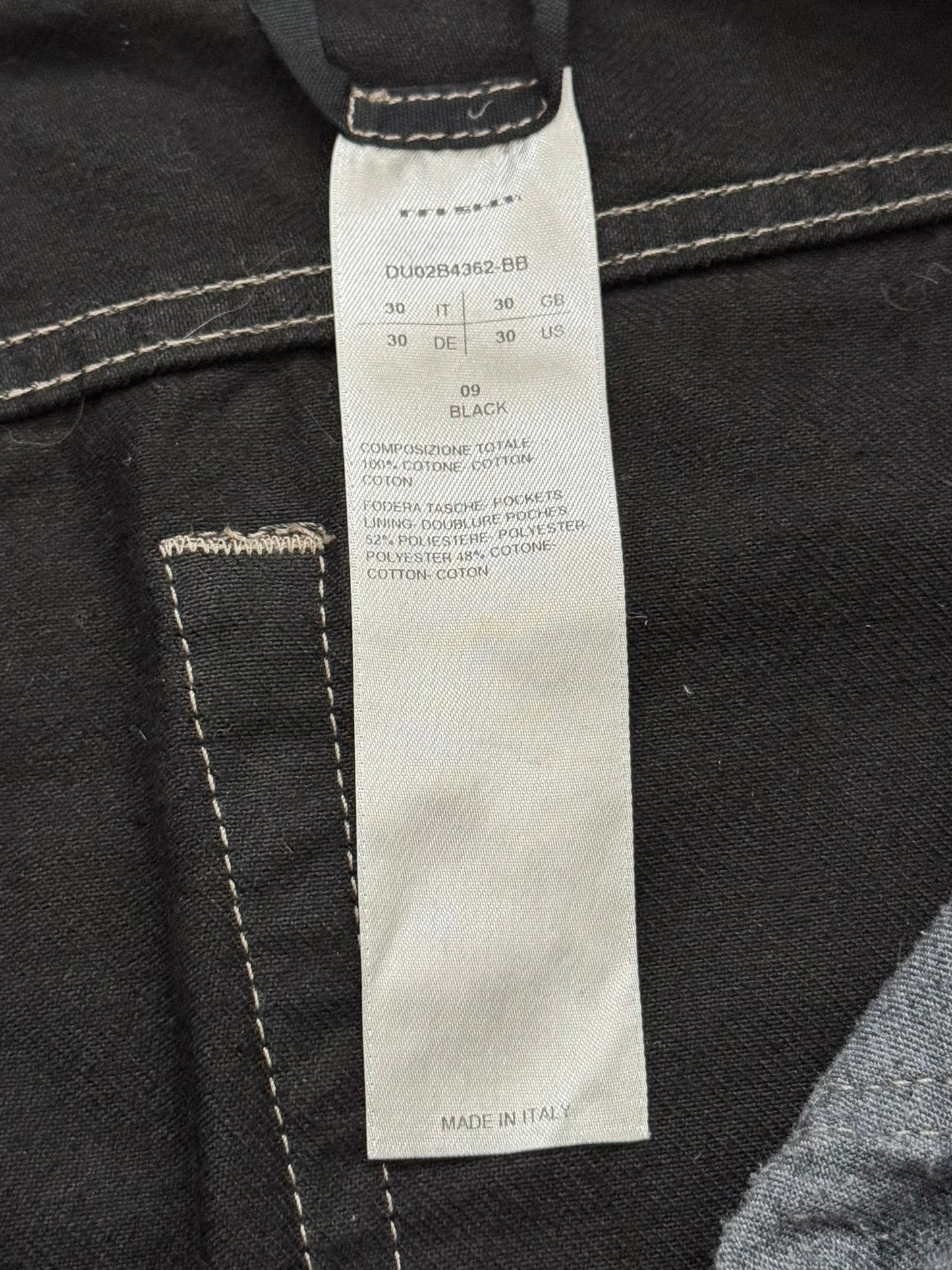 FW22 Rick Owens DRKSHDW Black Waxed Performa Cut Denim Jeans