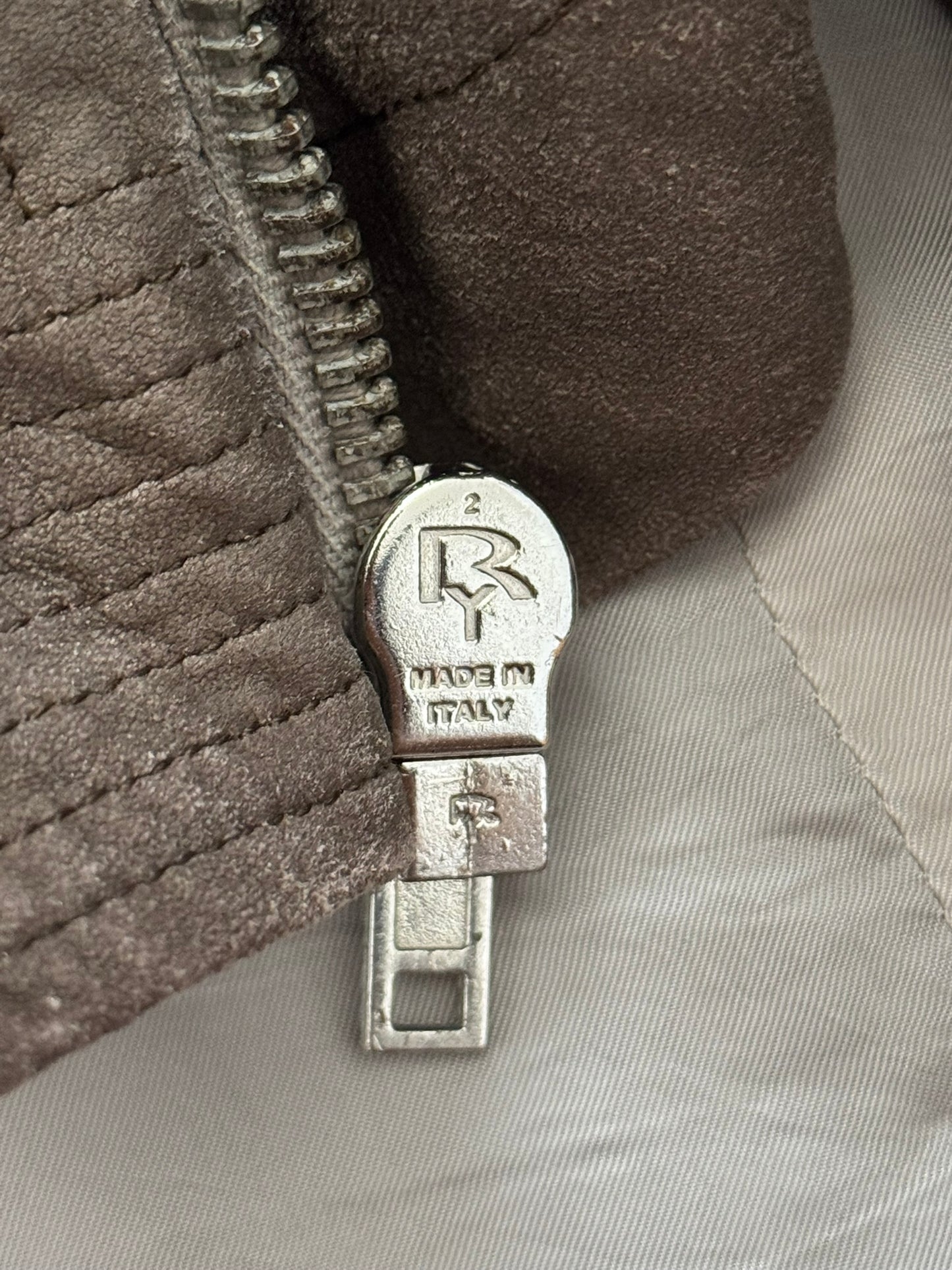 SS06 Rick Owens Mainline Intarsia Blistered Lambskin Leather Jacket