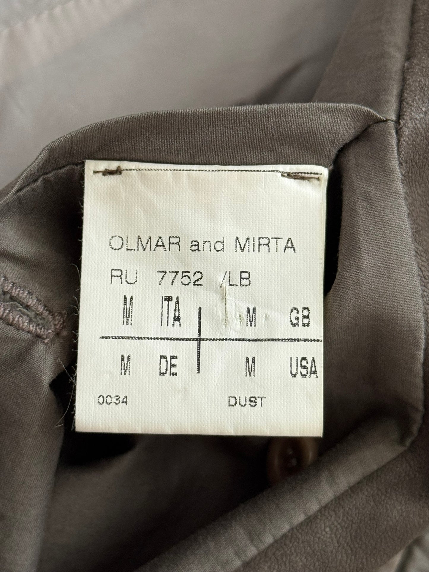 SS06 Rick Owens Mainline Intarsia Blistered Lambskin Leather Jacket