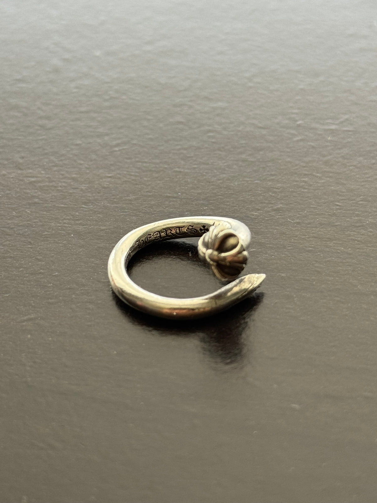Chrome Hearts Silver Nail Ring