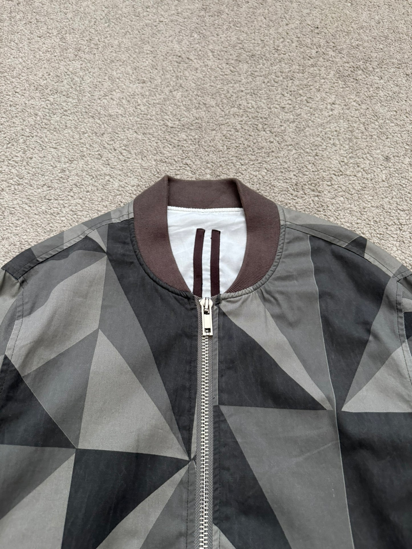 SS13 Rick Owens DRKSHDW "Island" Geo Camo Bomber Jacket