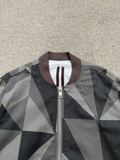 SS13 Rick Owens DRKSHDW "Island" Geo Camo Bomber Jacket