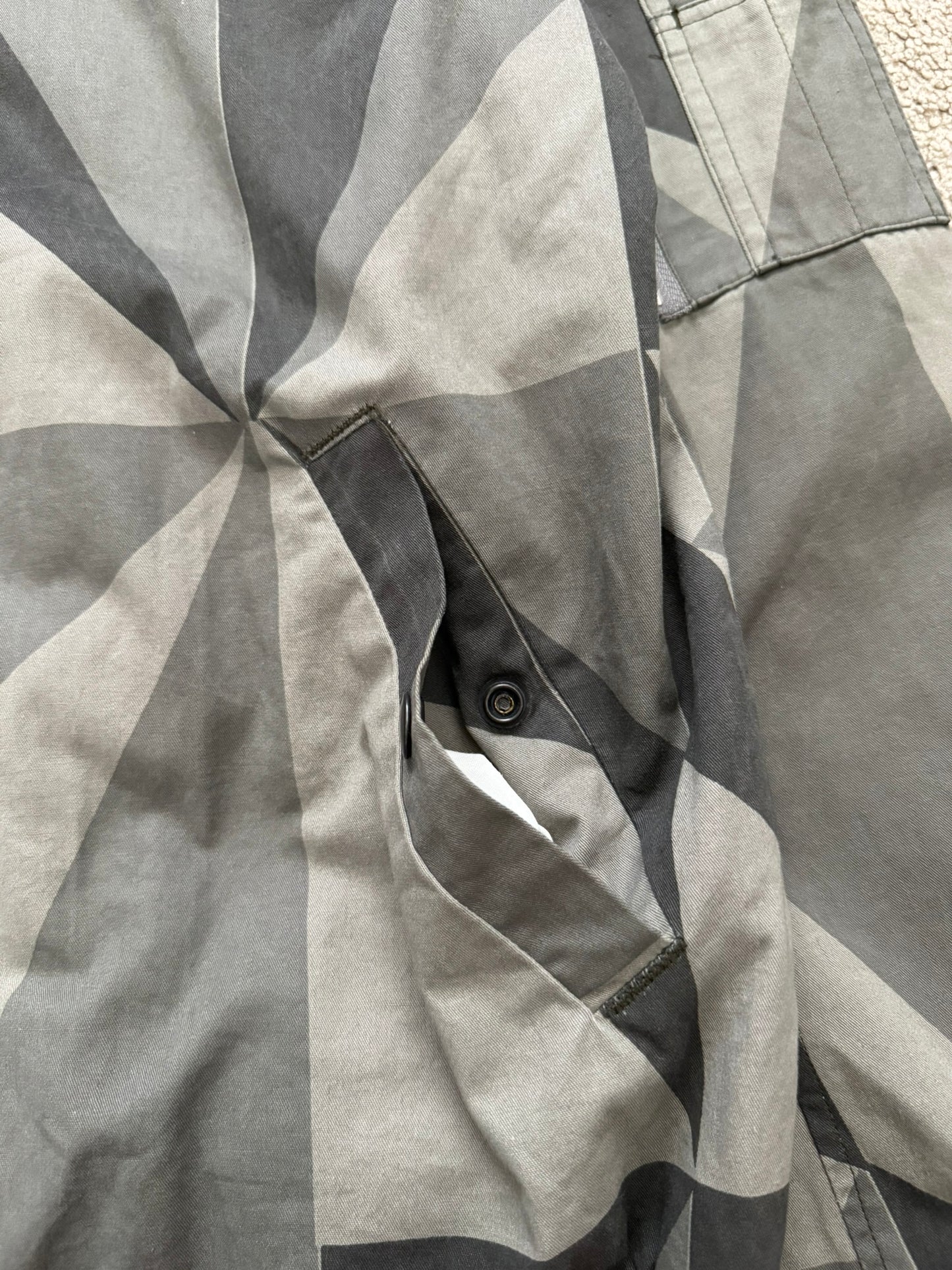 SS13 Rick Owens DRKSHDW "Island" Geo Camo Bomber Jacket