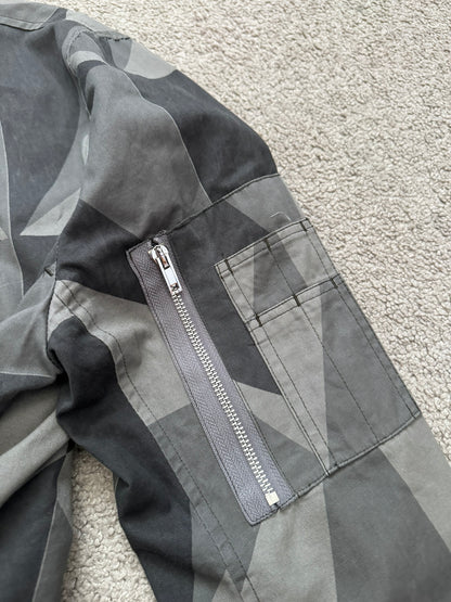 SS13 Rick Owens DRKSHDW "Island" Geo Camo Bomber Jacket