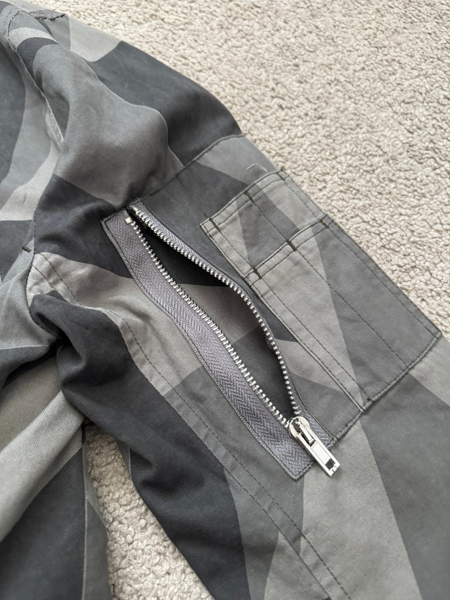 SS13 Rick Owens DRKSHDW "Island" Geo Camo Bomber Jacket