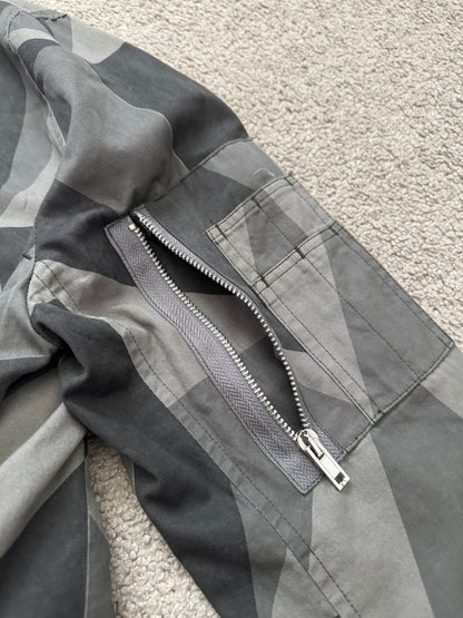 SS13 Rick Owens DRKSHDW "Island" Geo Camo Bomber Jacket