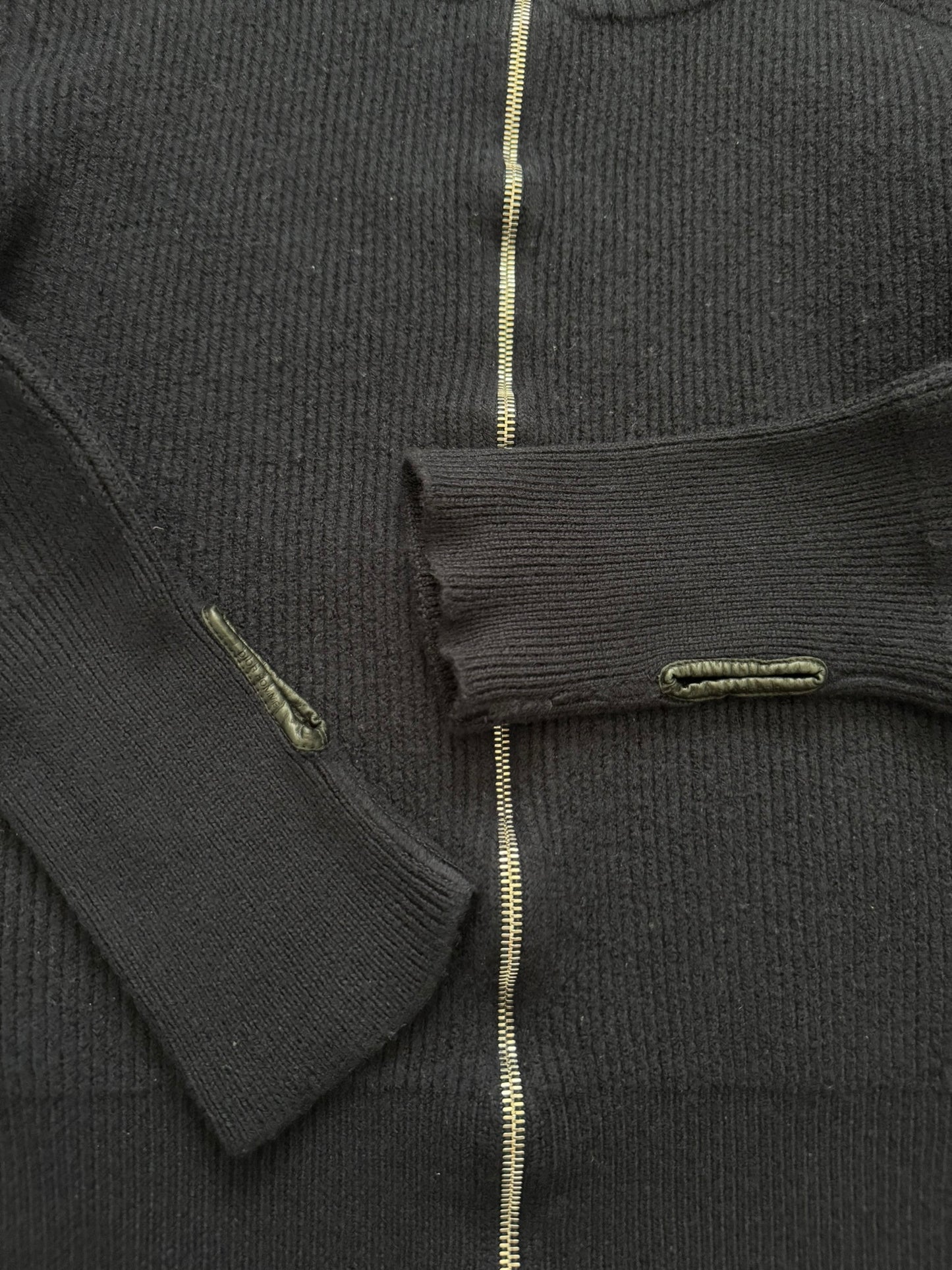 AW07 Dior Homme by Hedi Slimane Thumb Hole Zip Drivers Knit