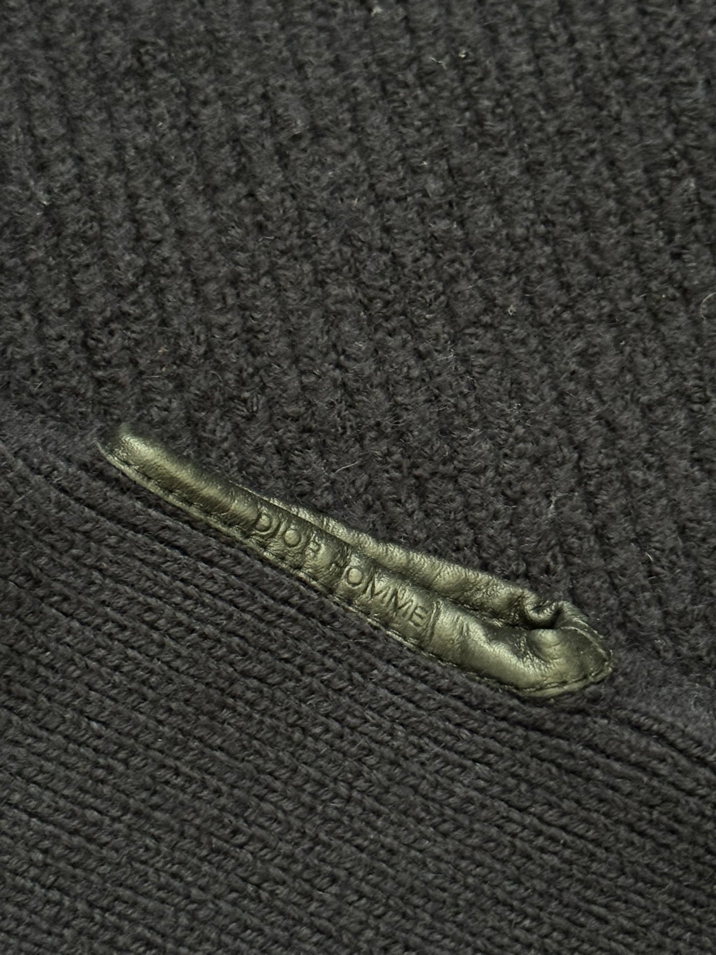 AW07 Dior Homme by Hedi Slimane Thumb Hole Zip Drivers Knit
