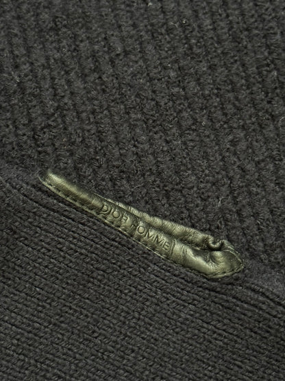 AW07 Dior Homme by Hedi Slimane Thumb Hole Zip Drivers Knit