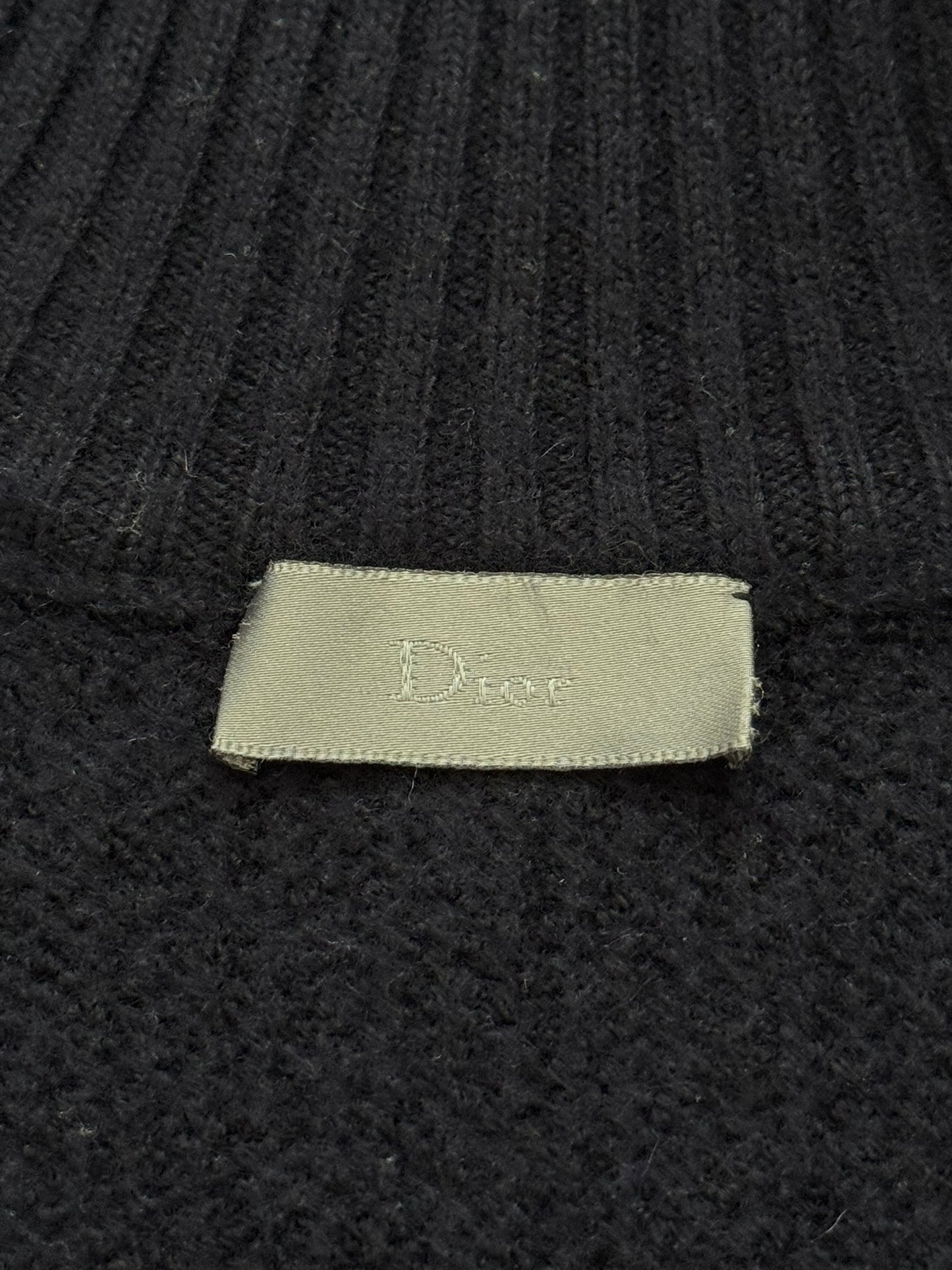 AW07 Dior Homme by Hedi Slimane Thumb Hole Zip Drivers Knit