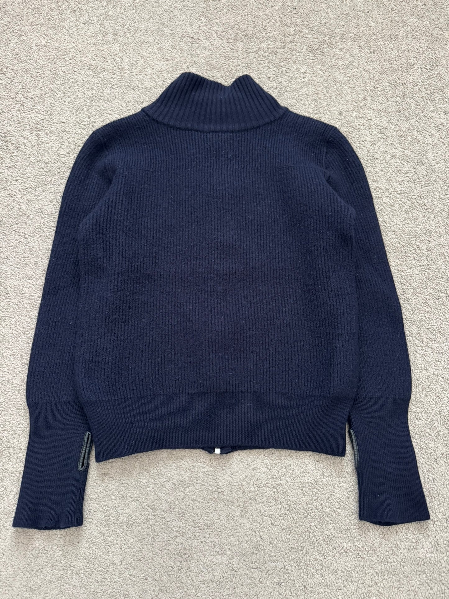 AW07 Dior Homme by Hedi Slimane Thumb Hole Zip Drivers Knit