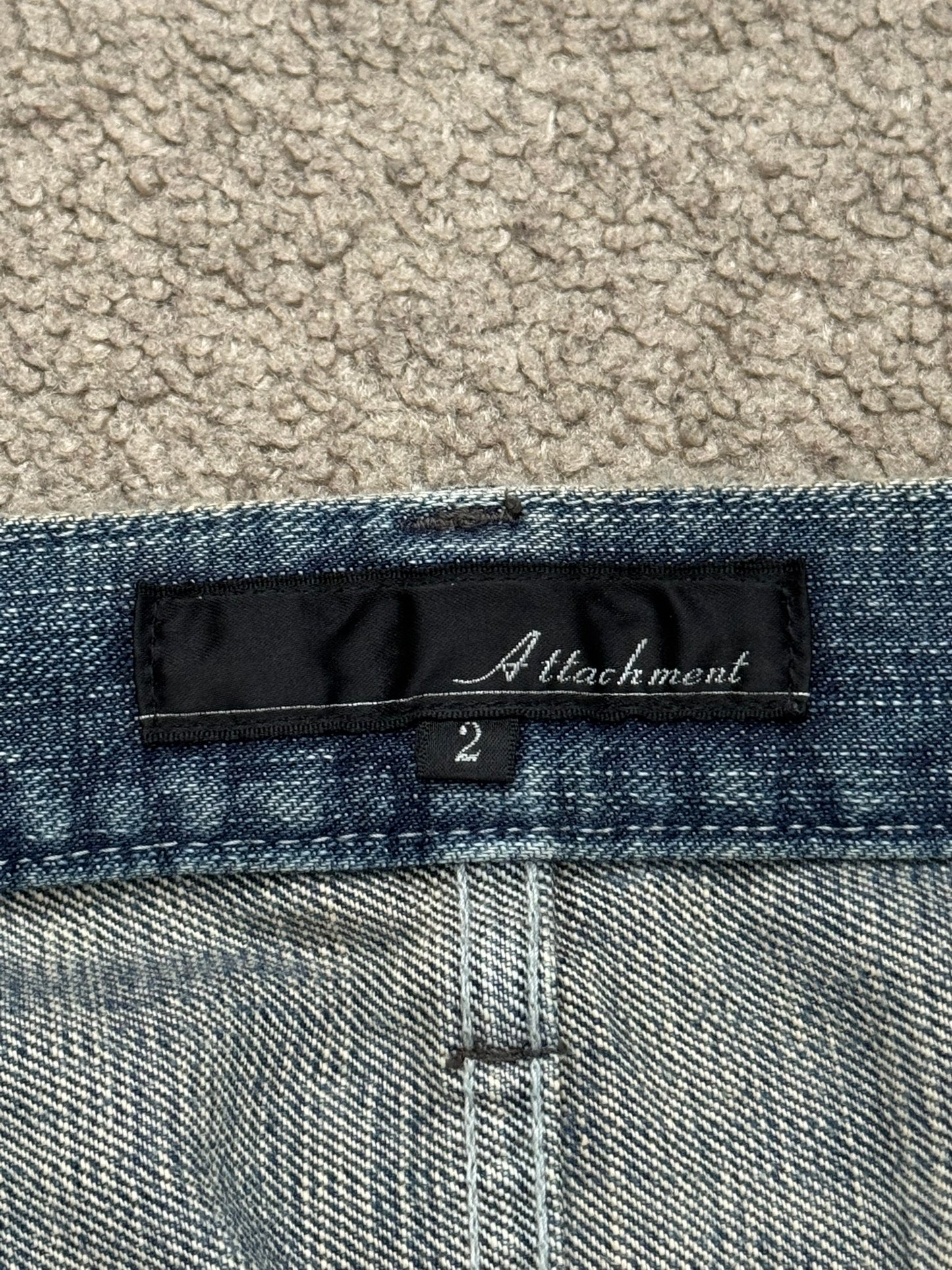 Kazuyuki Kumagai Attachment Distressed Flared Denim Jeans