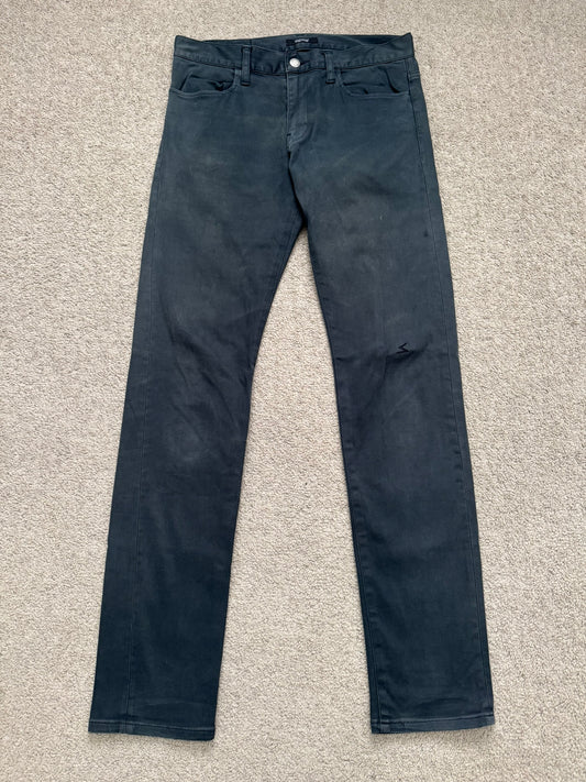 SS11 Undercover "Underman" Lightning Bolt Faded Denim Jeans