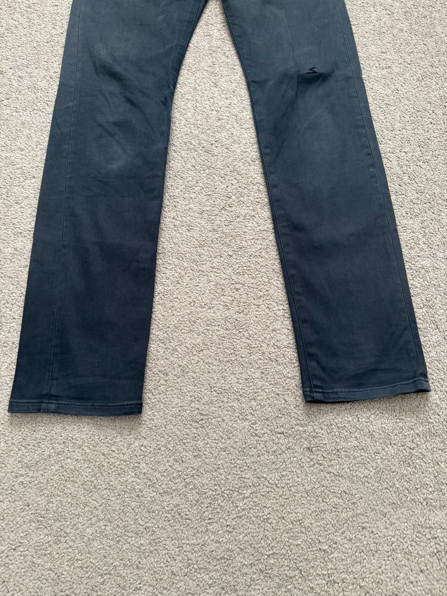 SS11 Undercover "Underman" Lightning Bolt Faded Denim Jeans