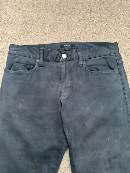 SS11 Undercover "Underman" Lightning Bolt Faded Denim Jeans