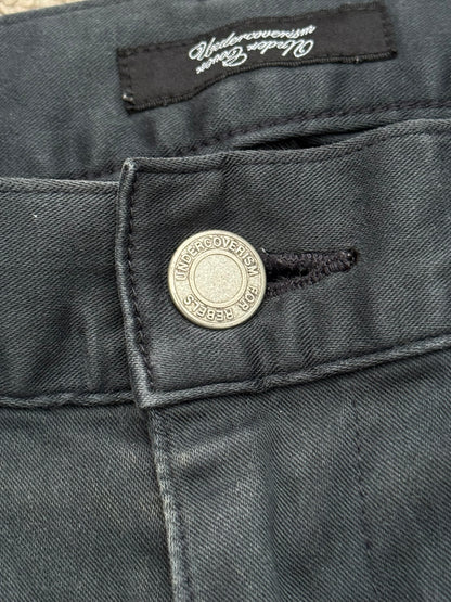 SS11 Undercover "Underman" Lightning Bolt Faded Denim Jeans