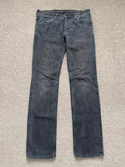 FW07 Number (N)ine Mudwash Crying Heart Pain Denim Jeans