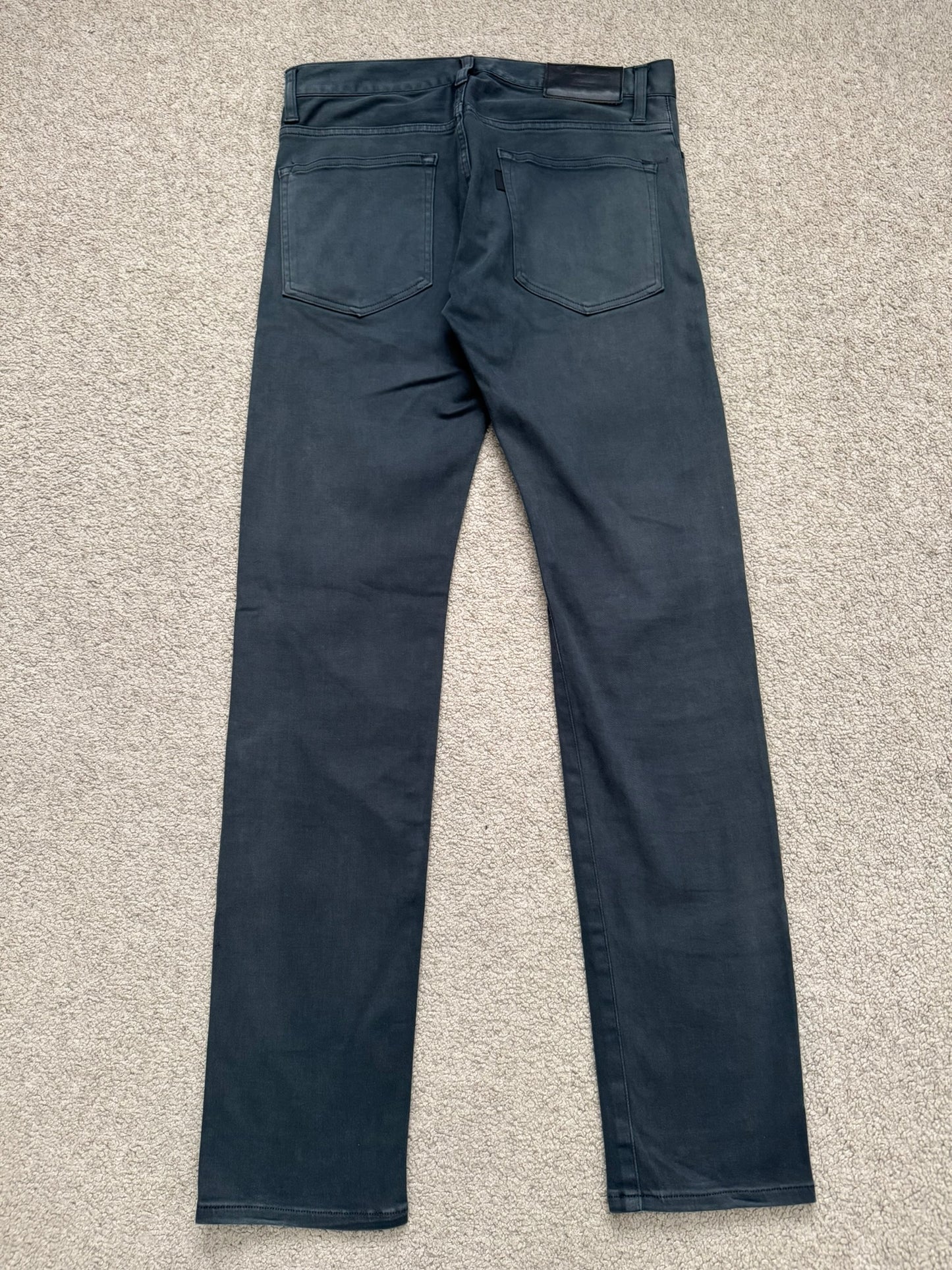 SS11 Undercover "Underman" Lightning Bolt Faded Denim Jeans