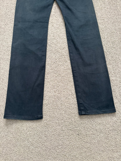 SS11 Undercover "Underman" Lightning Bolt Faded Denim Jeans