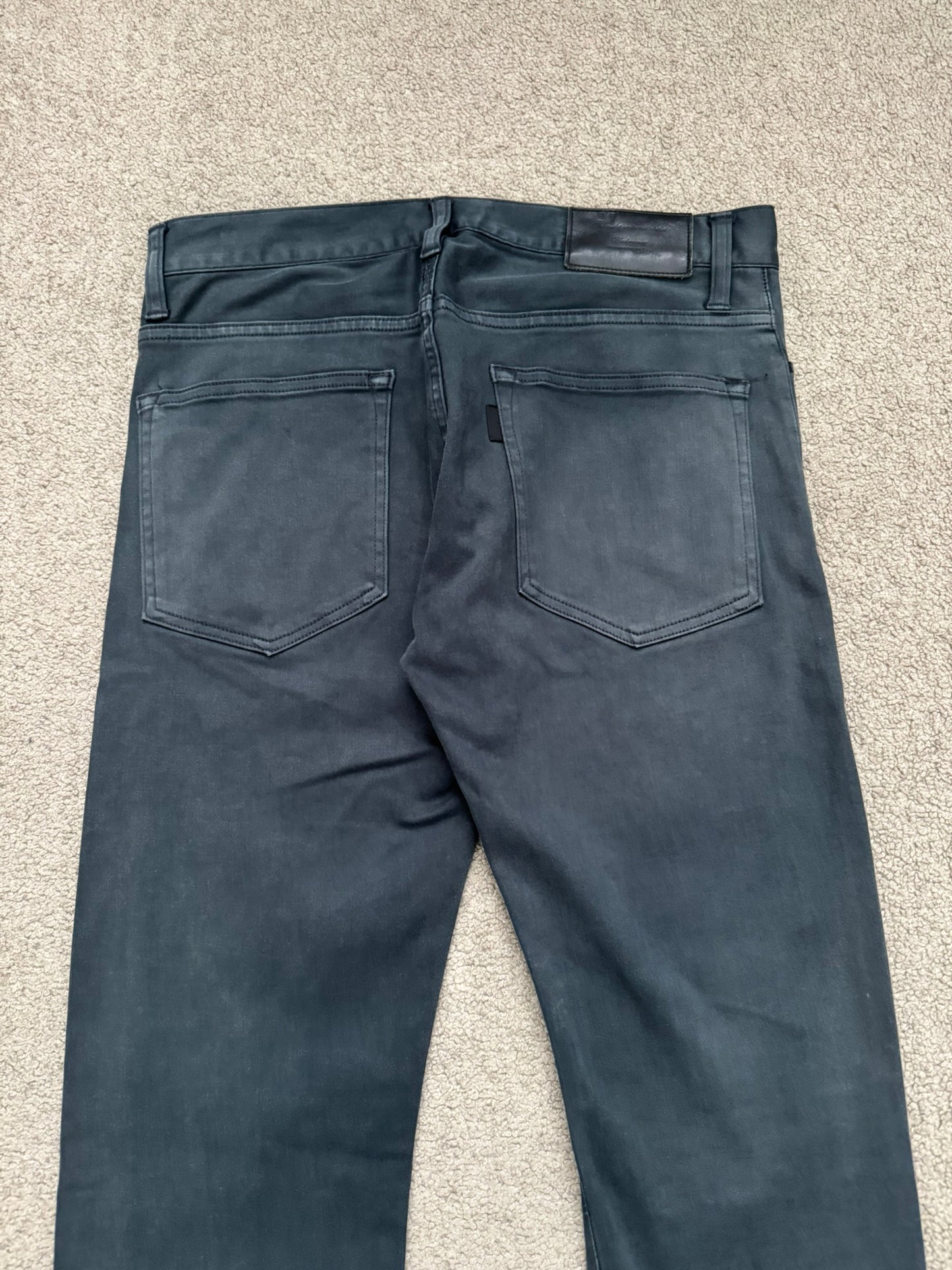 SS11 Undercover "Underman" Lightning Bolt Faded Denim Jeans