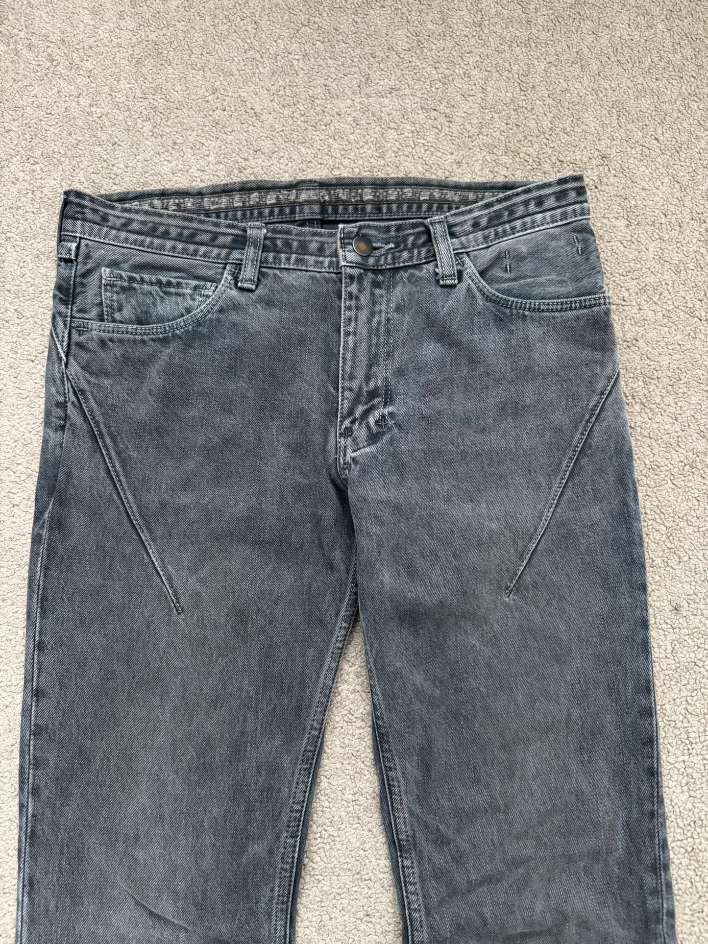FW07 Number (N)ine Mudwash Crying Heart Pain Denim Jeans