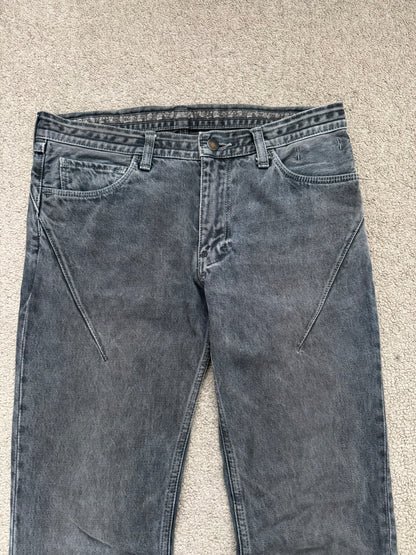 FW07 Number (N)ine Mudwash Crying Heart Pain Denim Jeans