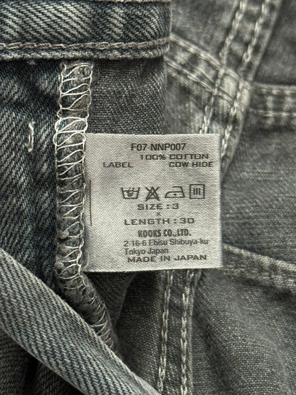 FW07 Number (N)ine Mudwash Crying Heart Pain Denim Jeans