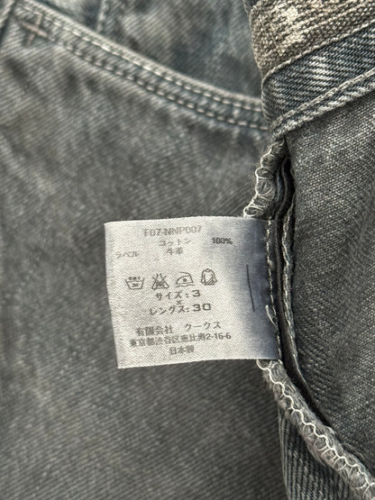 FW07 Number (N)ine Mudwash Crying Heart Pain Denim Jeans