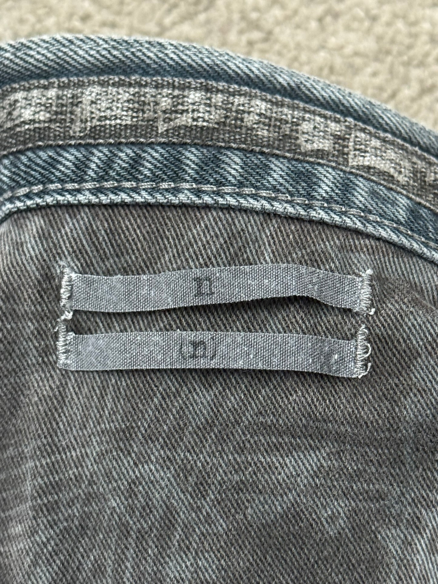 FW07 Number (N)ine Mudwash Crying Heart Pain Denim Jeans