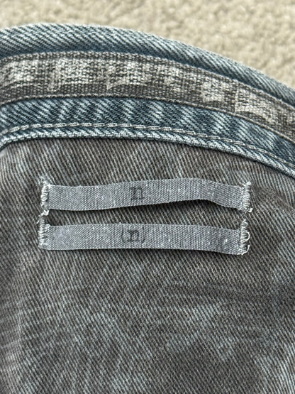 FW07 Number (N)ine Mudwash Crying Heart Pain Denim Jeans