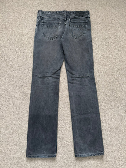FW07 Number (N)ine Mudwash Crying Heart Pain Denim Jeans