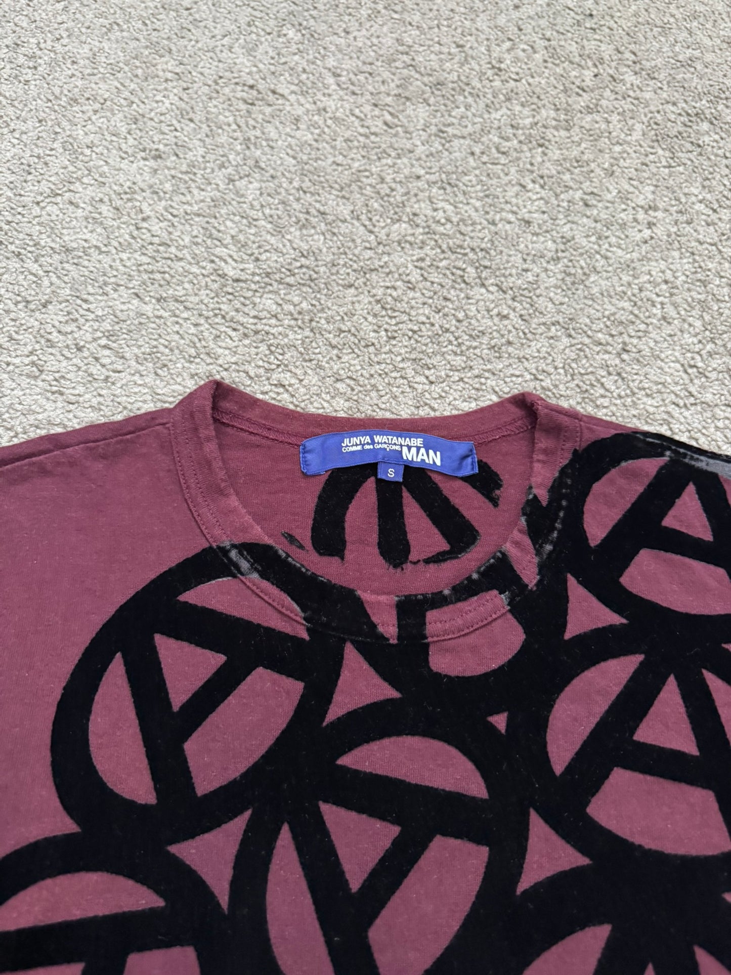 SS04 Junya Watanabe MAN Velvet Anarchy T Shirt