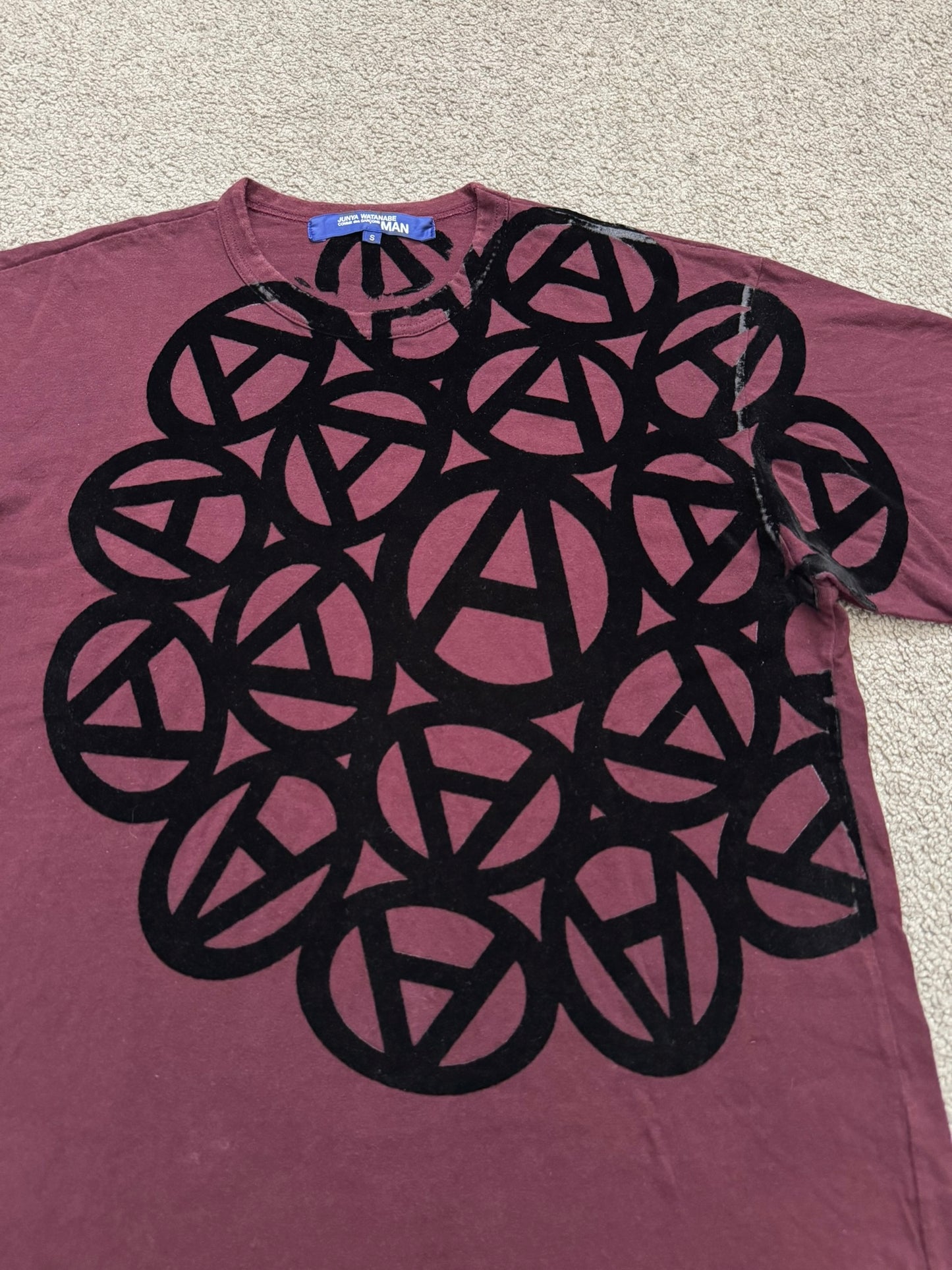 SS04 Junya Watanabe MAN Velvet Anarchy T Shirt