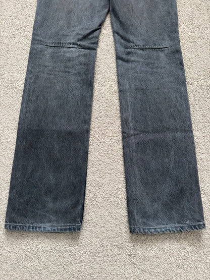 FW07 Number (N)ine Mudwash Crying Heart Pain Denim Jeans