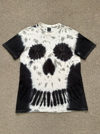 SS06 Number (N)ine Black Tie Dye Skull T Shirt