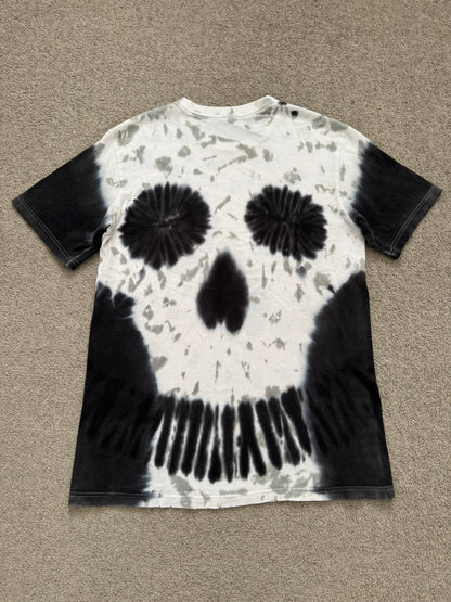 SS06 Number (N)ine Black Tie Dye Skull T Shirt