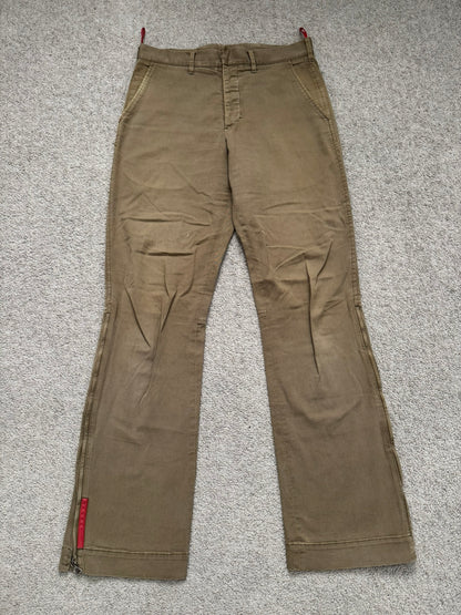 AW00 Prada Sport Tab Zipper Work Pants
