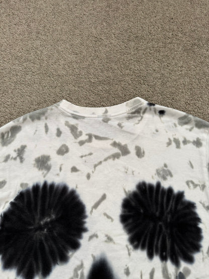 SS06 Number (N)ine Black Tie Dye Skull T Shirt