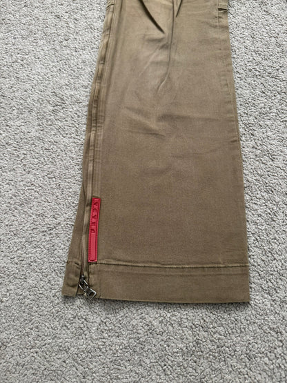 AW00 Prada Sport Tab Zipper Work Pants