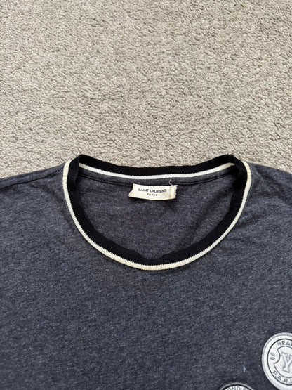 SS18 Saint Laurent Paris "Love Me Forever" Patch T Shirt