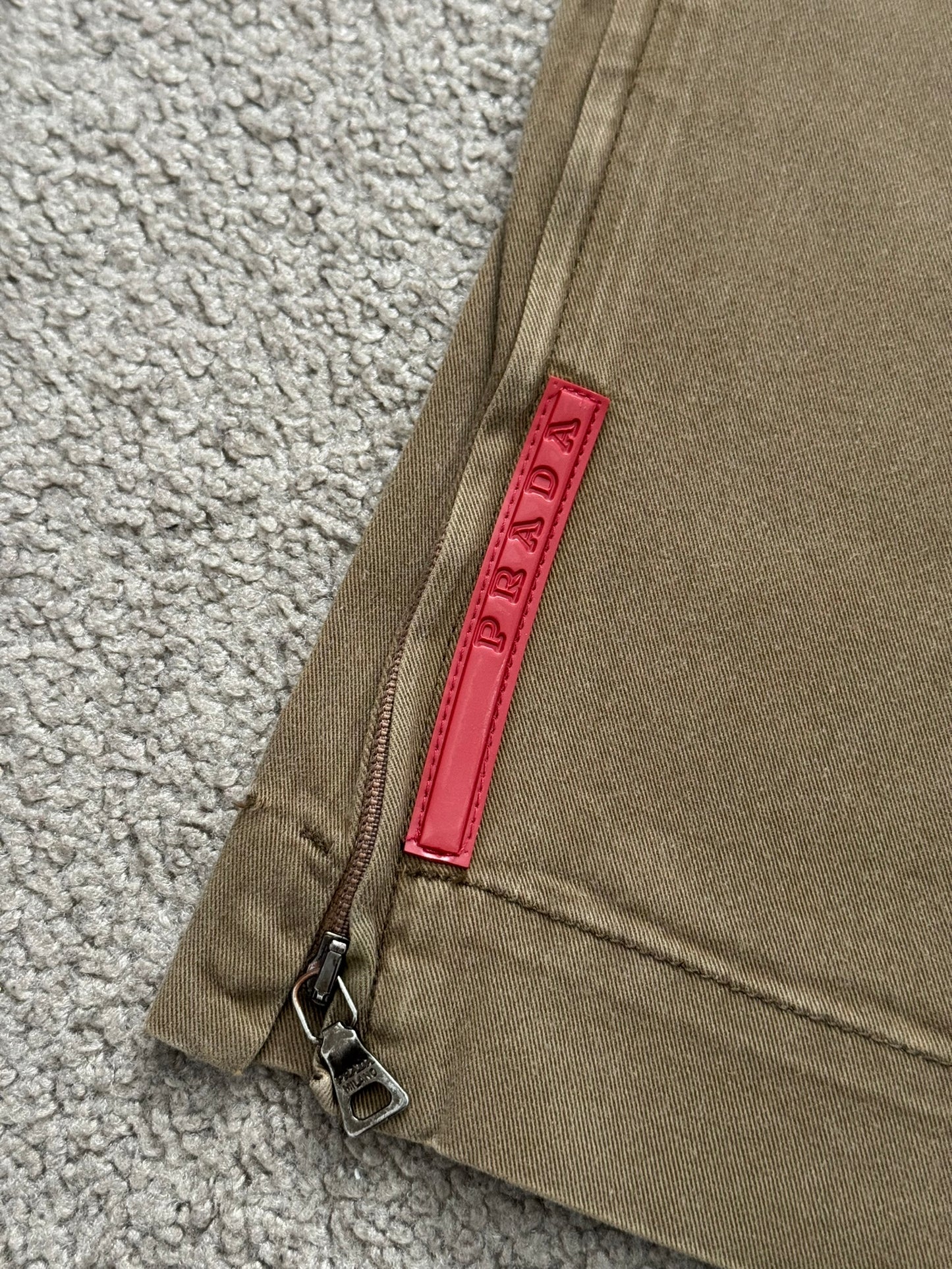 AW00 Prada Sport Tab Zipper Work Pants
