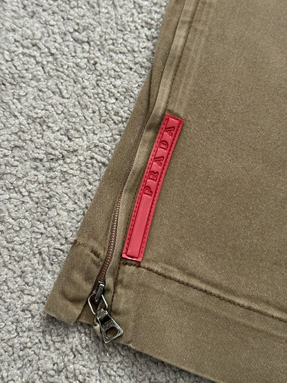 AW00 Prada Sport Tab Zipper Work Pants