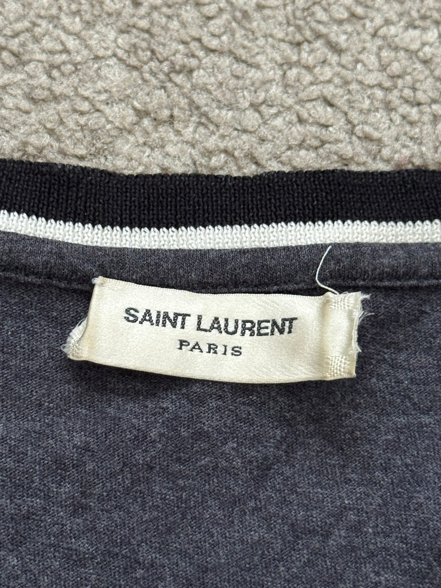 SS18 Saint Laurent Paris "Love Me Forever" Patch T Shirt