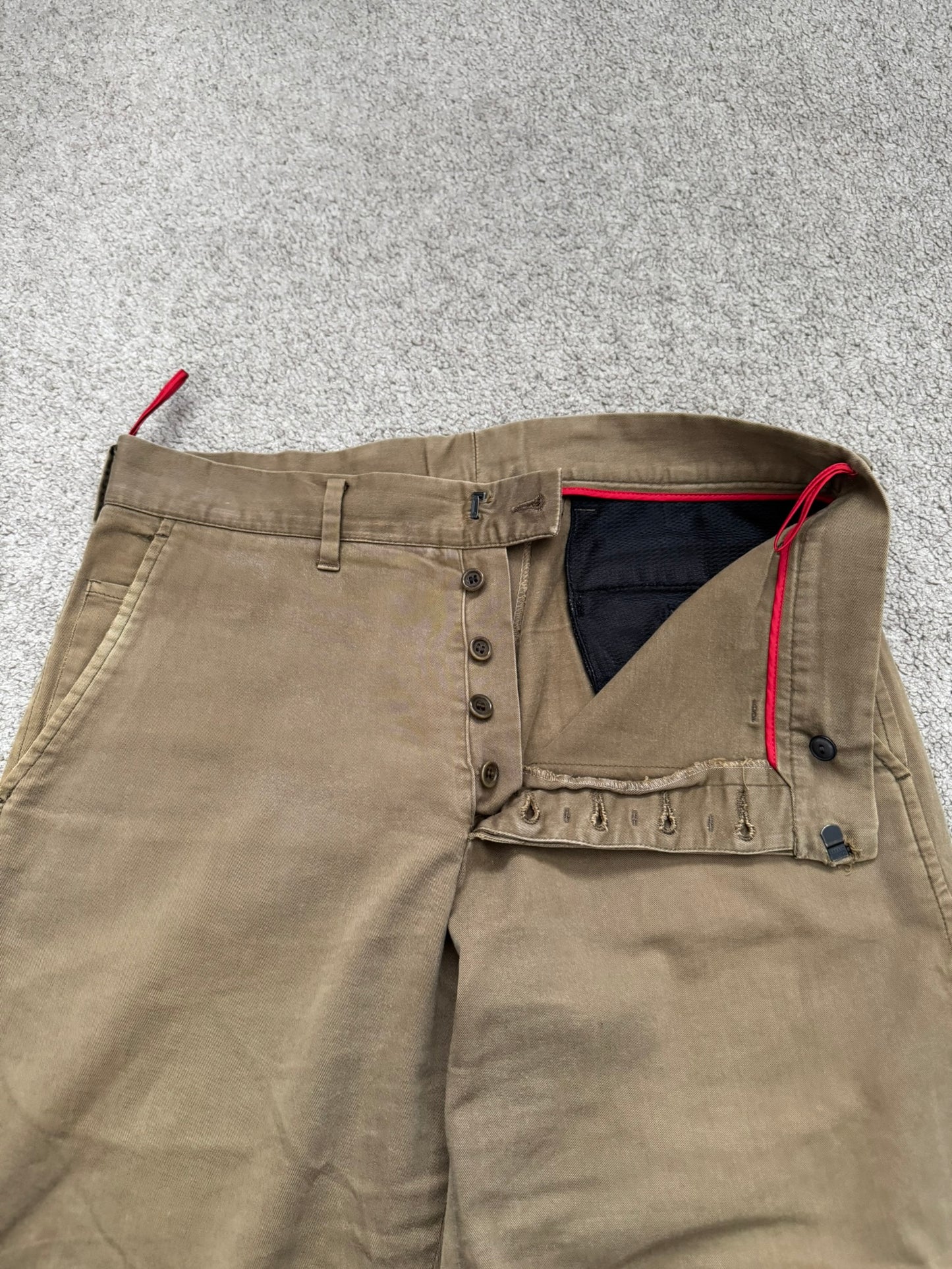 AW00 Prada Sport Tab Zipper Work Pants